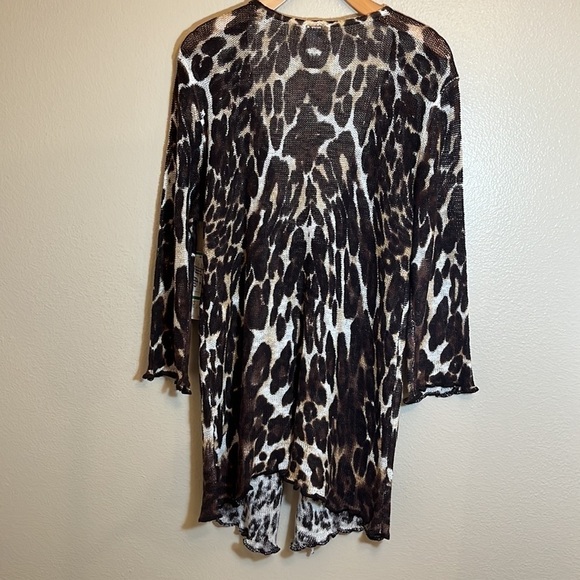 Nwt Jones New York Animal Print Open Front Cardigan Sweater - Picture 8 of 16